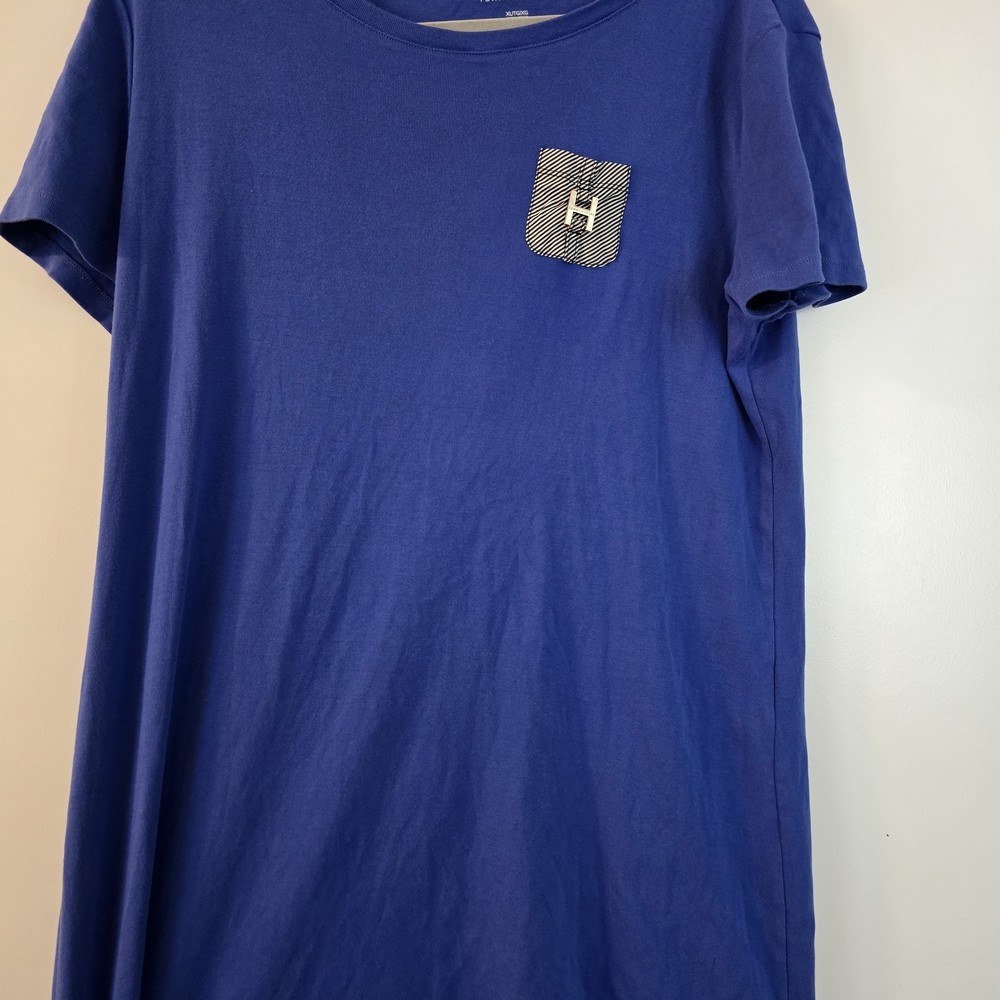Tommy Hilfigure Blue Crewneck Dress with Pocket Size XL